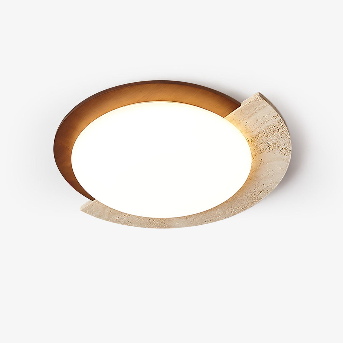 Noraaine Arc-Rim Travertine lampa sufitowa