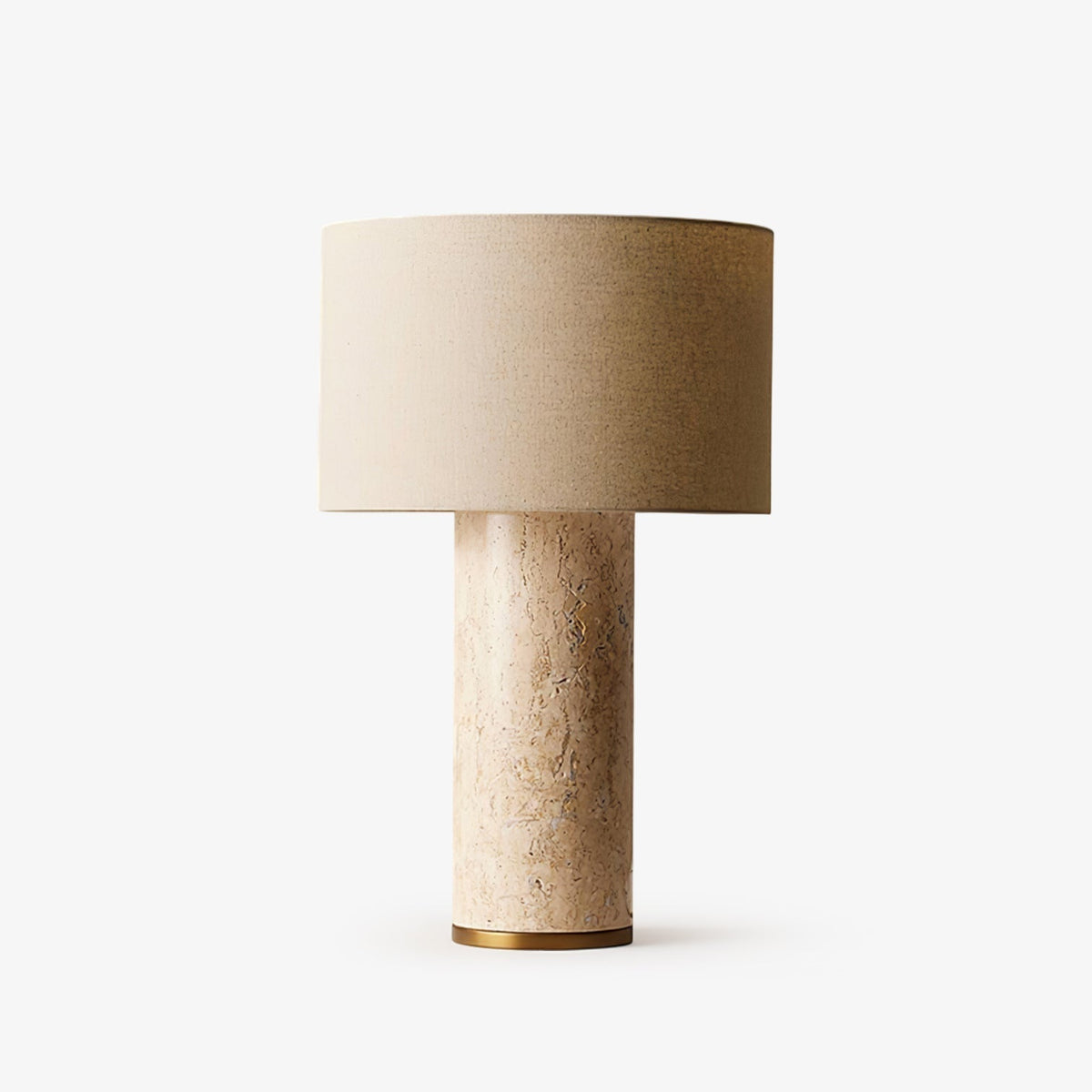Vonoryra stołowa lampa drewniana cylindryczna z tawerninem