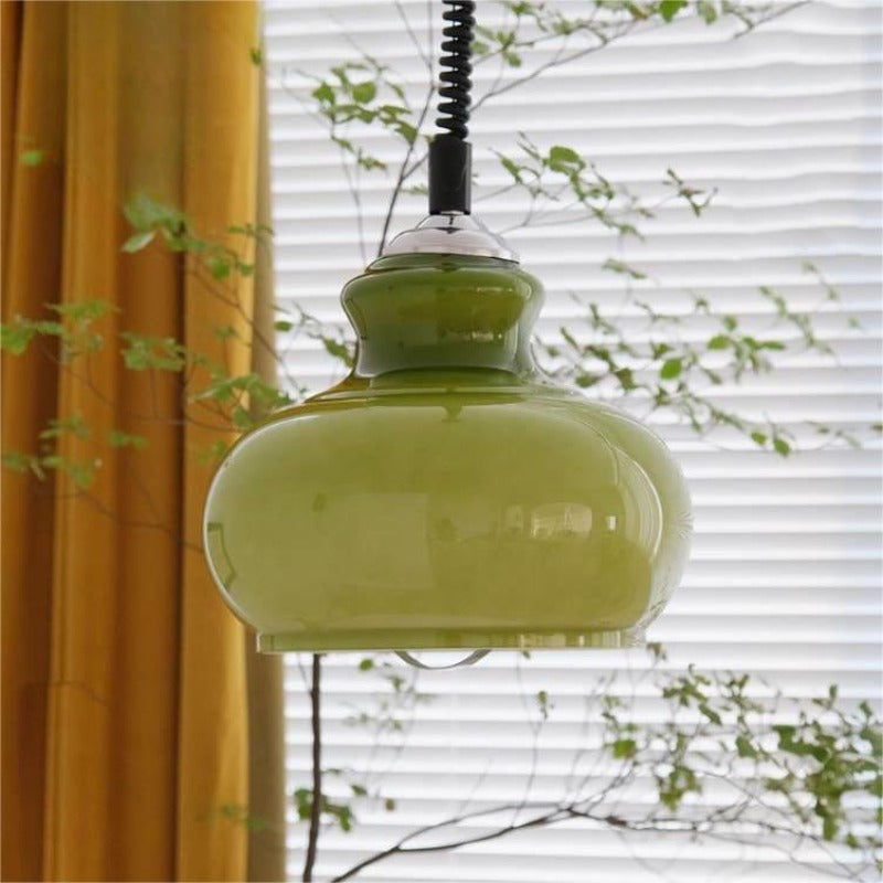 Valentina Retro lampa wisząca salon zielona salon