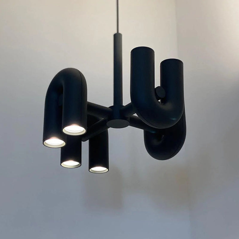 Arisha nowoczesna lampa wisząca liniowa z 3 U-shaped
