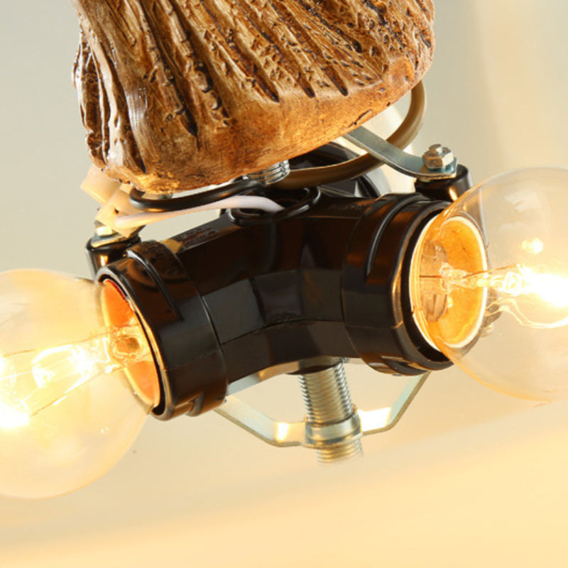 Silva Retro LED lampa wisząca drewno szkło jadalnia/salon
