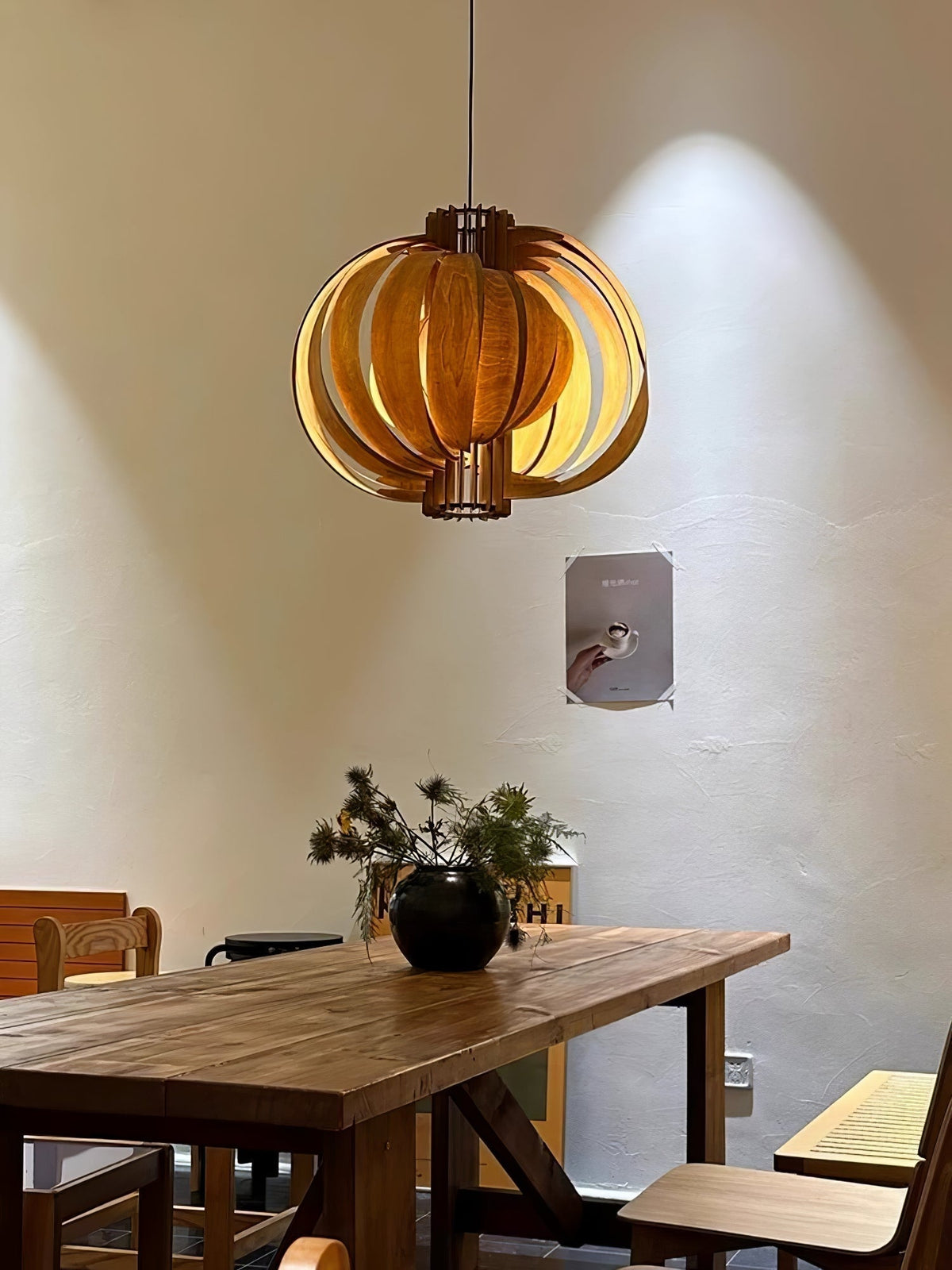 Ivraeus Premium Elegance Ring drewniana lampa wisząca