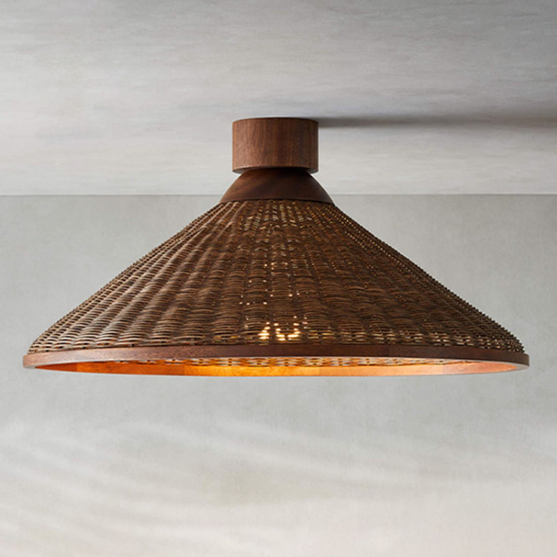 Silva Retro Design LED lampa wisząca rattanowa do salonu/kawiarni/hotelu