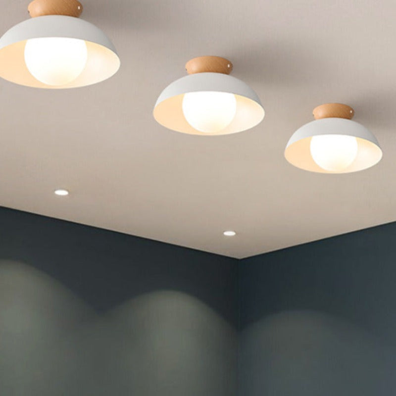 Muto lampa wisząca nordycka drewno/metal czarna kuchnia balkon