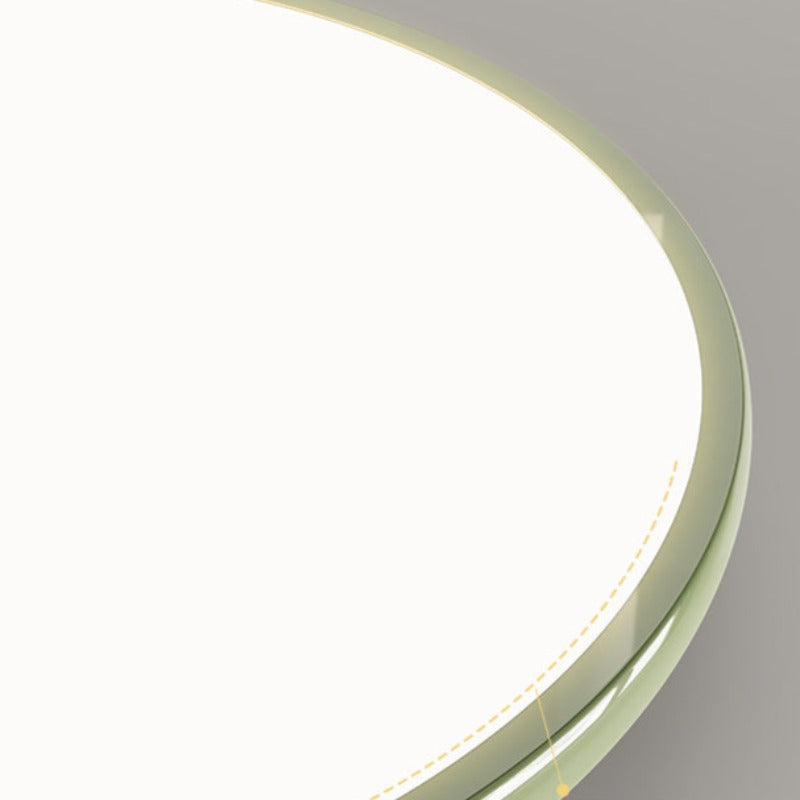 Muto Retro Circle lampa sufitowa montowana bezpośrednio w kolorze białym z metalu do sypialni