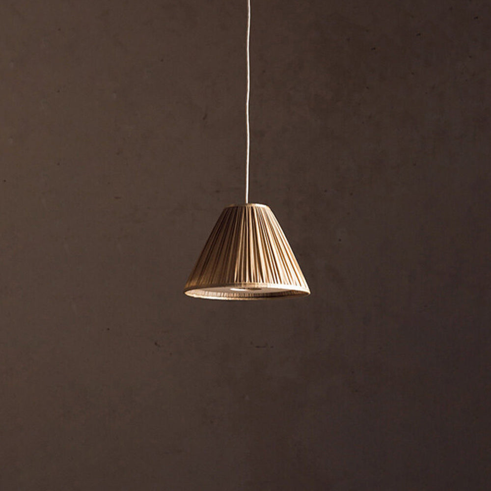 Ritta lampa wisząca ze złożonego płótna Wabi Sabi, metal/tekstylia, salon
