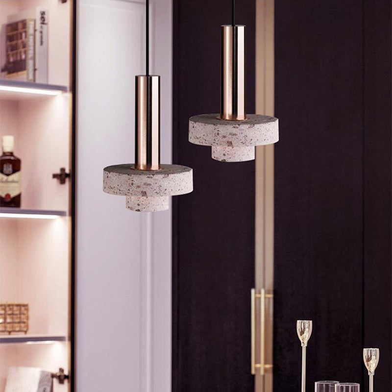 Arisha nowoczesna lampa wisząca LED Art Deco kolorowa w kolorze terazzo