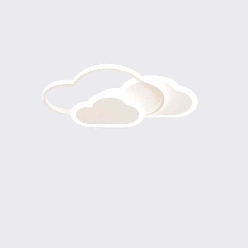 Arisha lampa sufitowa o kształcie puchatej chmury, biała/różowa