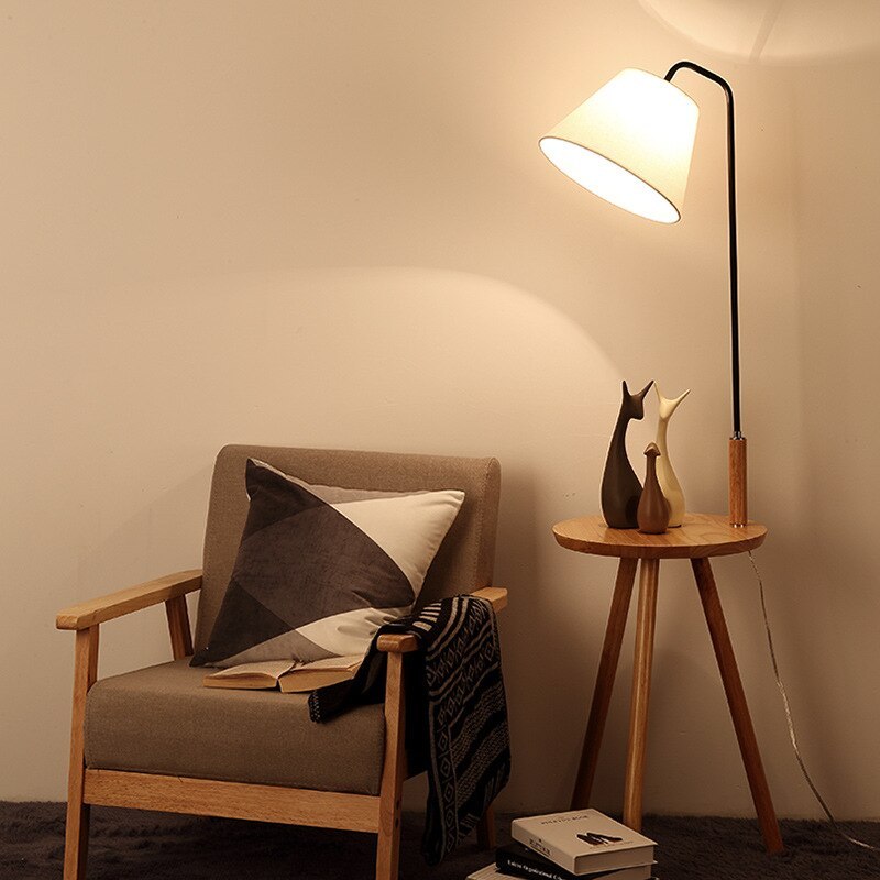 Ozawa Fable lampa stojąca z podstawą, 2 kolor drewniany