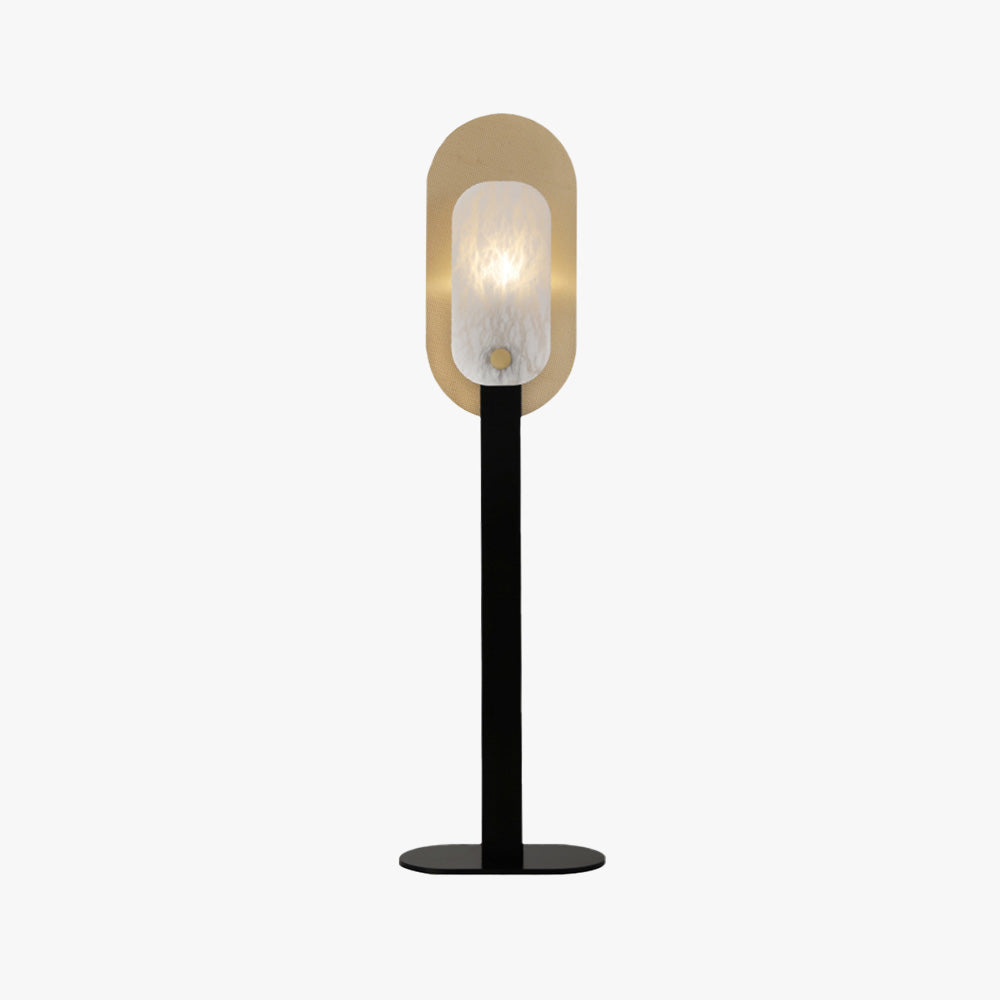 Cooley nordycka lampa stojąca z LED, metal i marmur