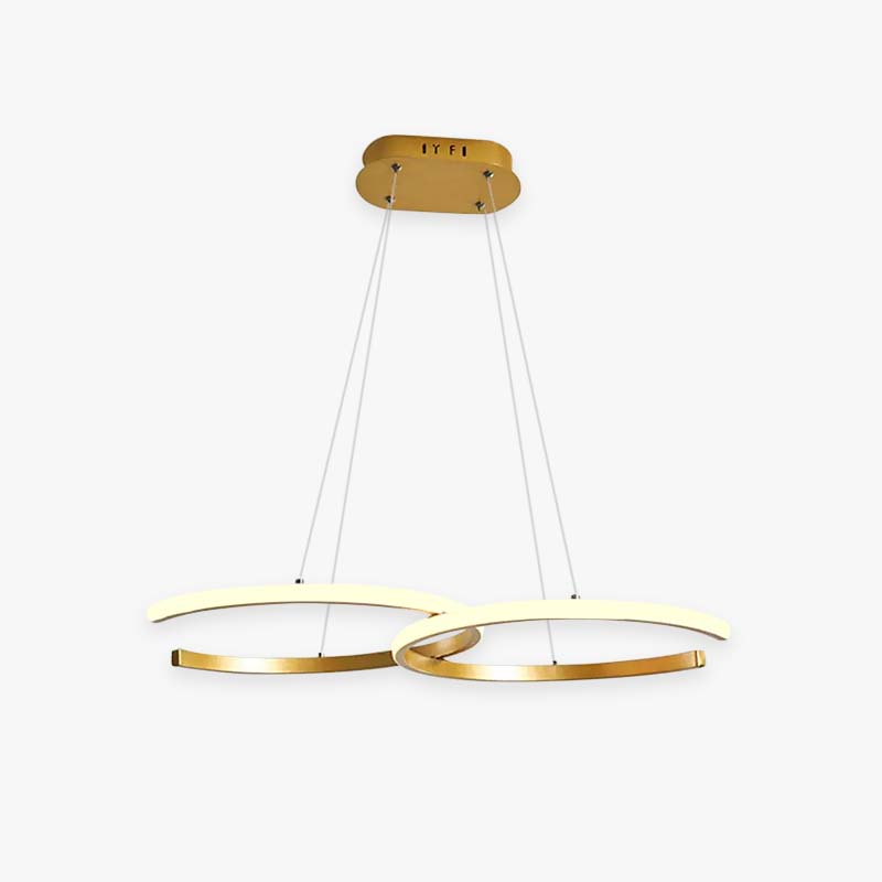 Arisha nowoczesna minimalistyczna lampa wisząca, podwójna C