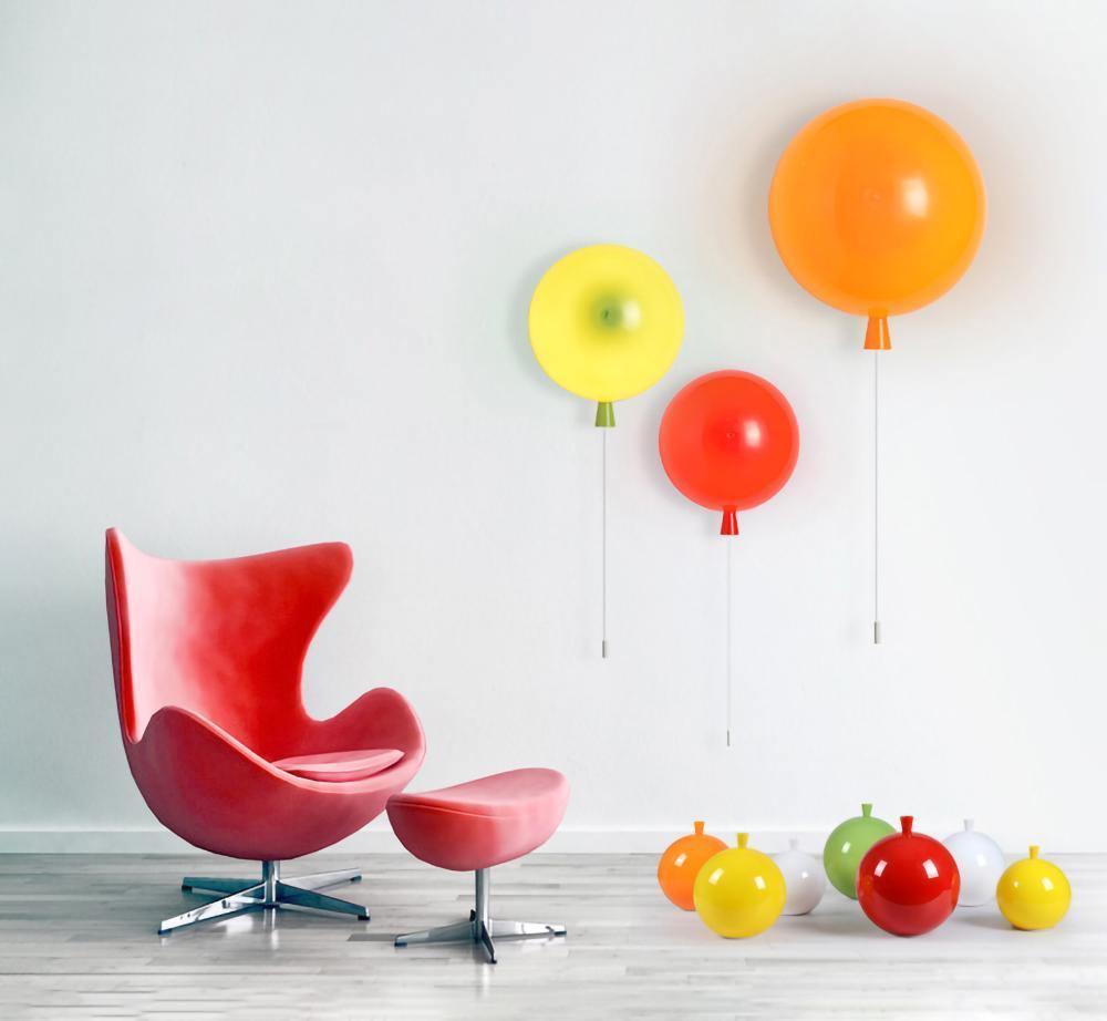 Kiri radosny żyrandol balonowy z plastiku do montażu ściennego