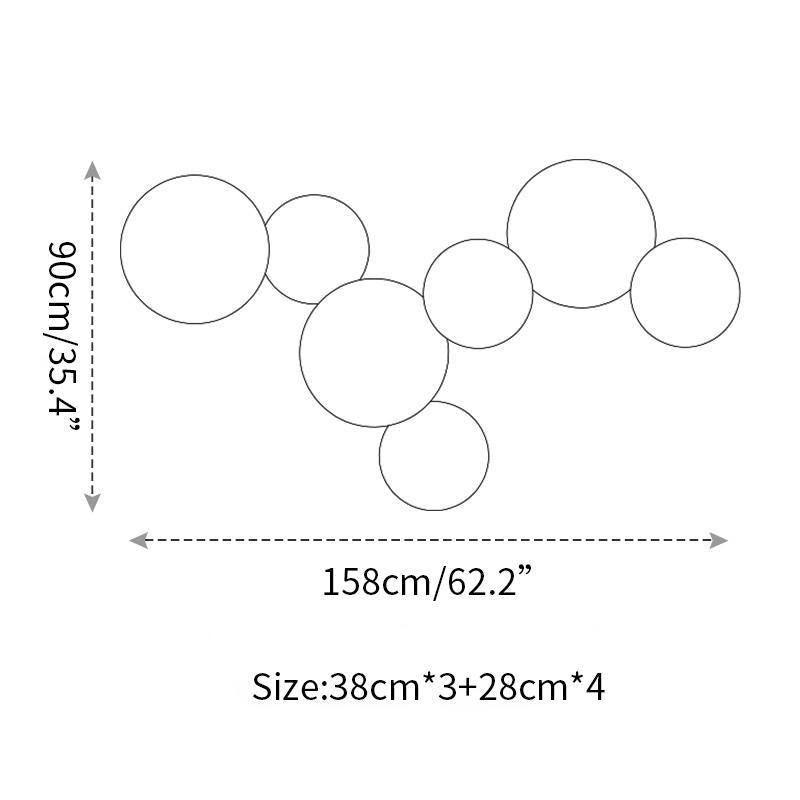 Arelis geometryczna kinkiet w kształcie dysku