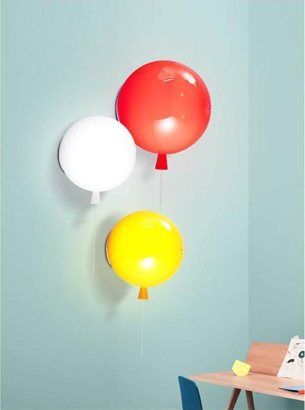 Kiri radosny żyrandol balonowy z plastiku do montażu ściennego