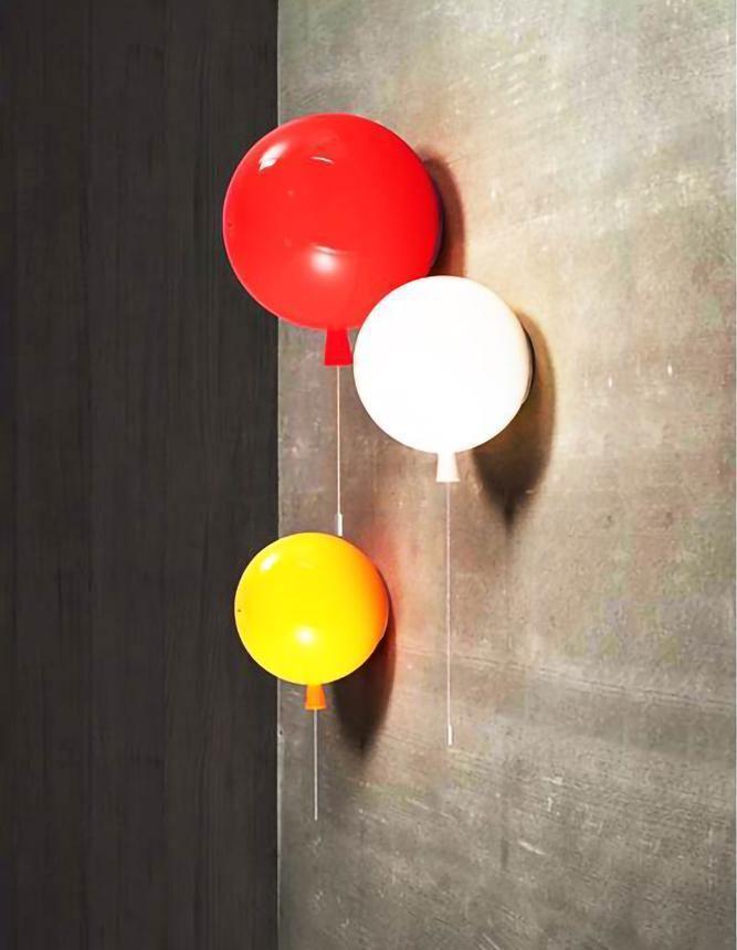 Kiri radosny żyrandol balonowy z plastiku do montażu ściennego