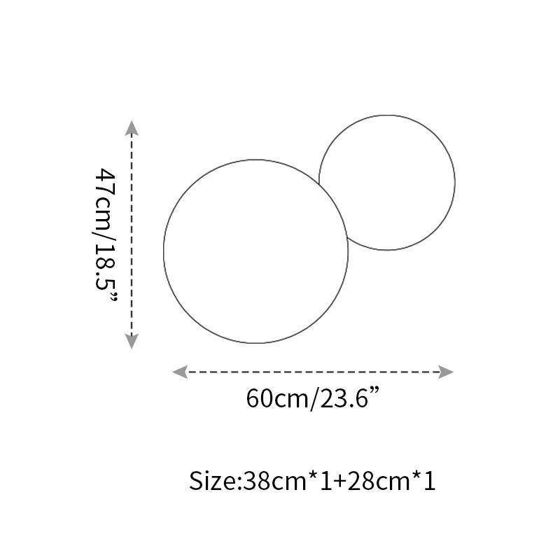Arelis geometryczna kinkiet w kształcie dysku