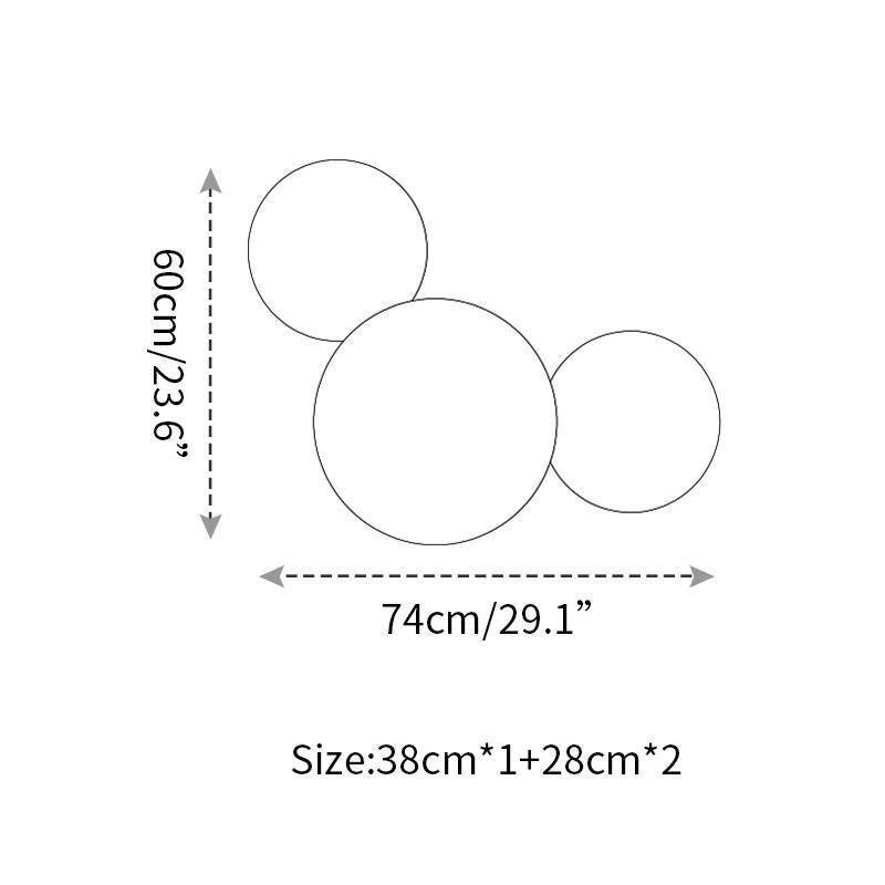 Arelis geometryczna kinkiet w kształcie dysku