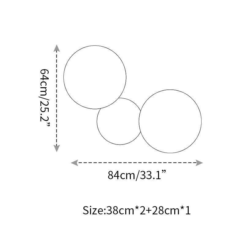 Arelis geometryczna kinkiet w kształcie dysku