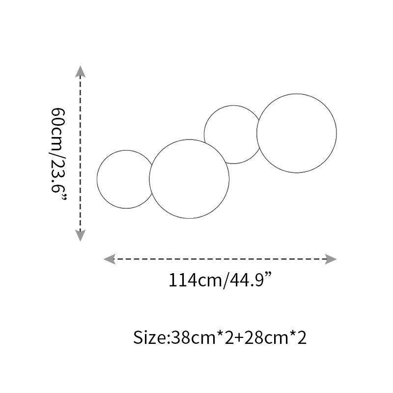 Arelis geometryczna kinkiet w kształcie dysku