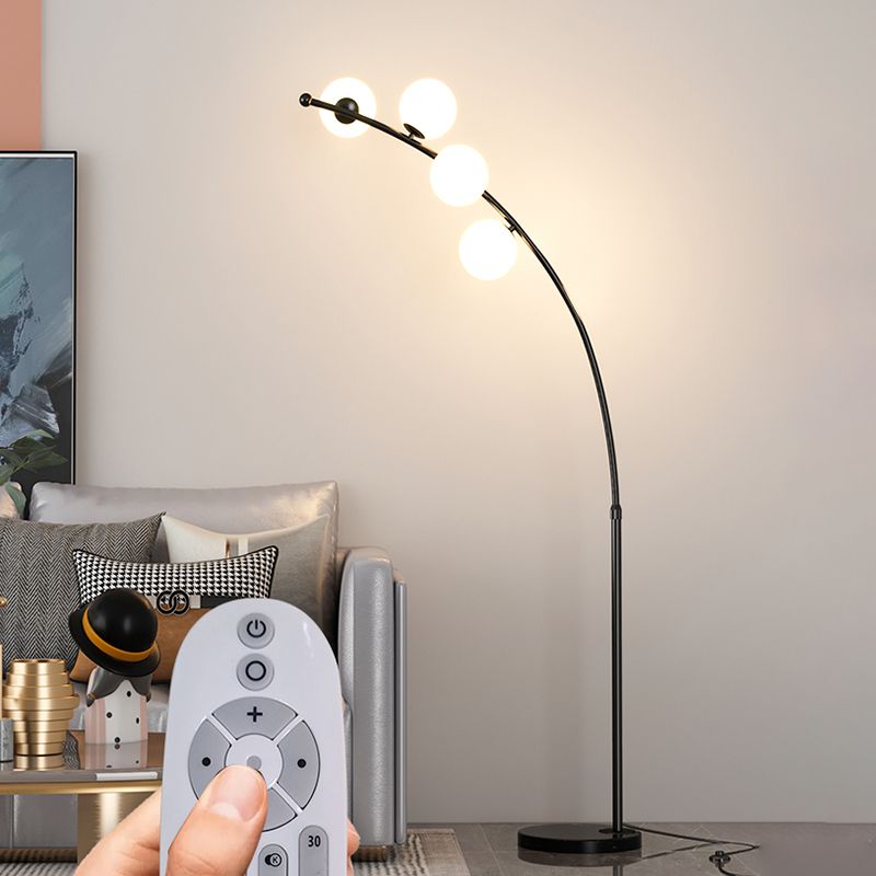 Valentina nowoczesna lampa wisząca wielopunktowa w kształcie bańki z ciemnego metalu/złota