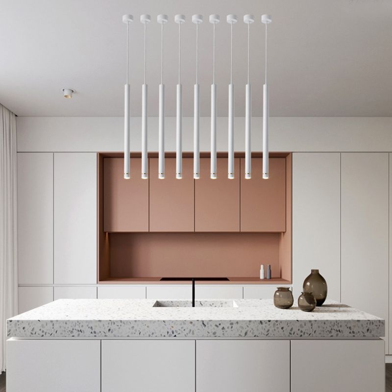 Arisha liniowa minimalistyczna cylindryczna lampa wisząca