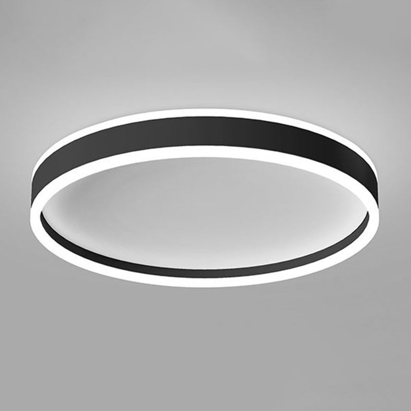 Arisha nowoczesna lampa sufitowa montowana bezpośrednio okrągła LED metalowa, biała/czarna