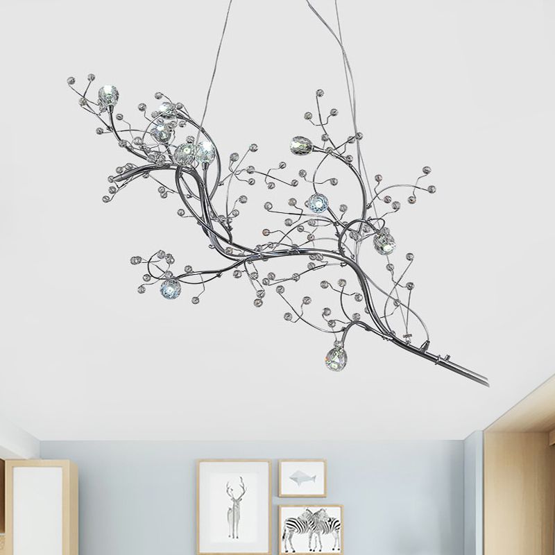 Olivia romantyczna lampa wisząca z gałązką Art Deco