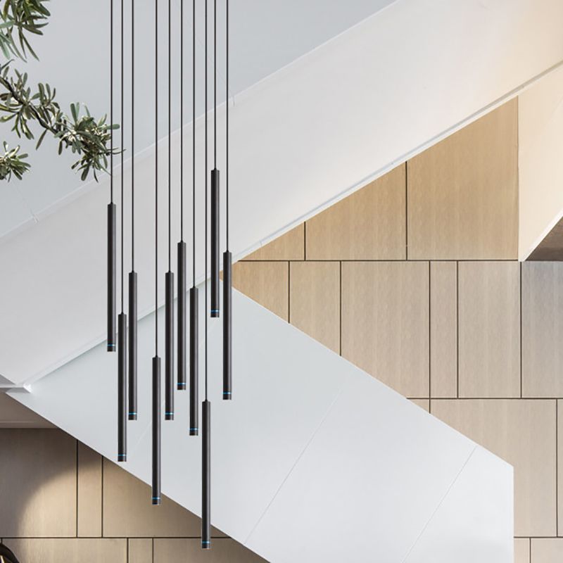 Arisha liniowa minimalistyczna cylindryczna lampa wisząca