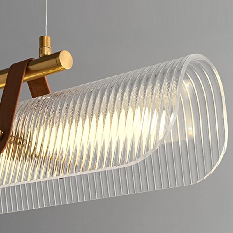 Arisha lampa wisząca liniowa nowoczesna, /Metal, Czarny/Złoty, Studyjny