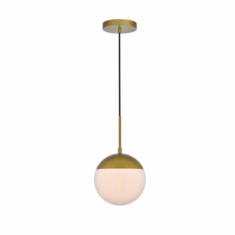 Hallie nowoczesna lampa wisząca ze szkła i metalu do salonu, jadalni lub sypialni