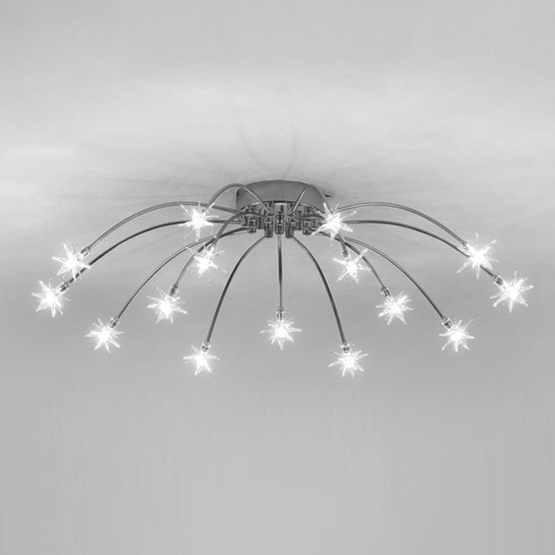 Arisha żyrandol w stylu Art Deco ze wzorem gwiazd
