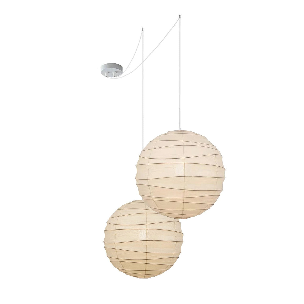 Lunalora papierowa lampa wisząca w stylu vintage