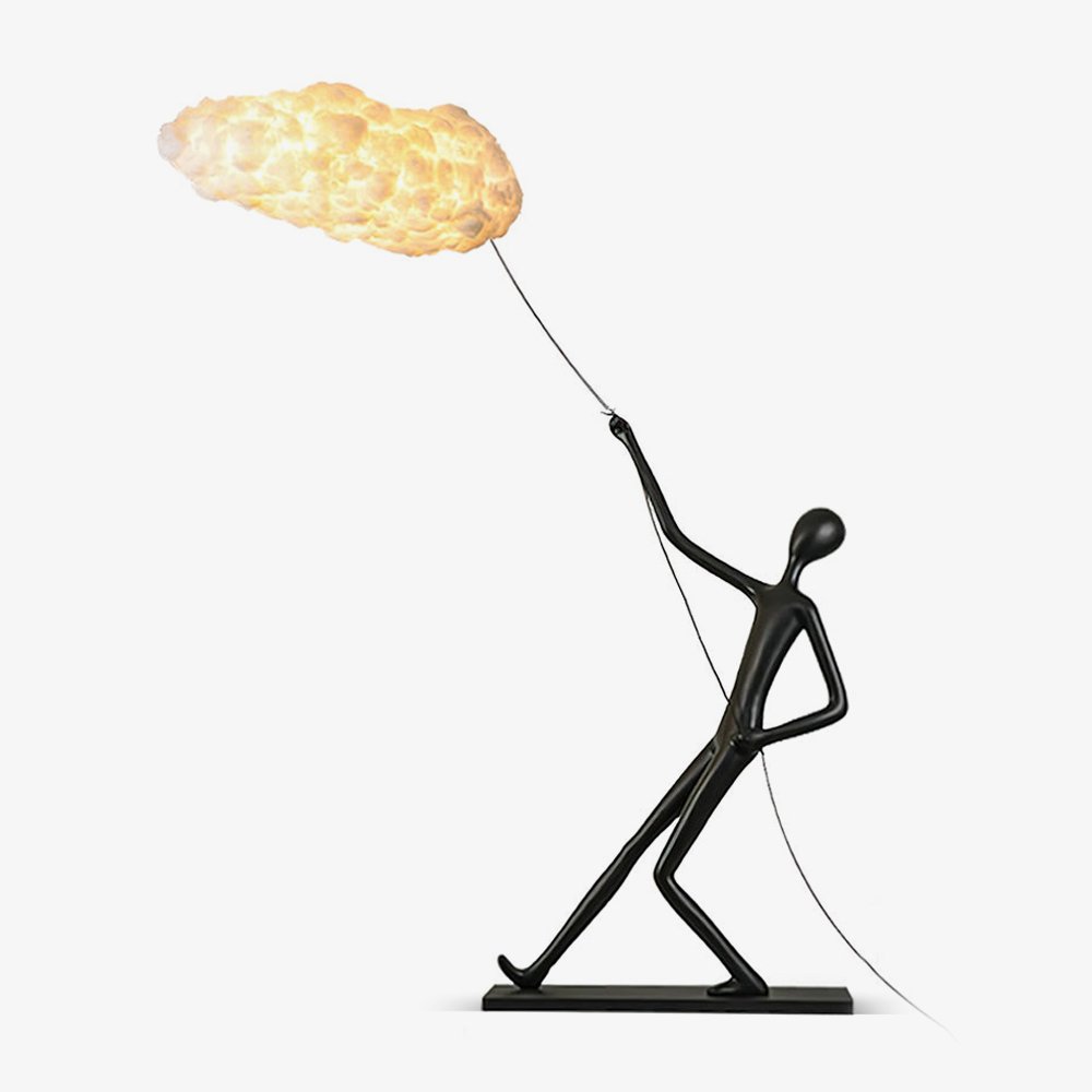 Lampa rzeźbiarska Cildes z płótna