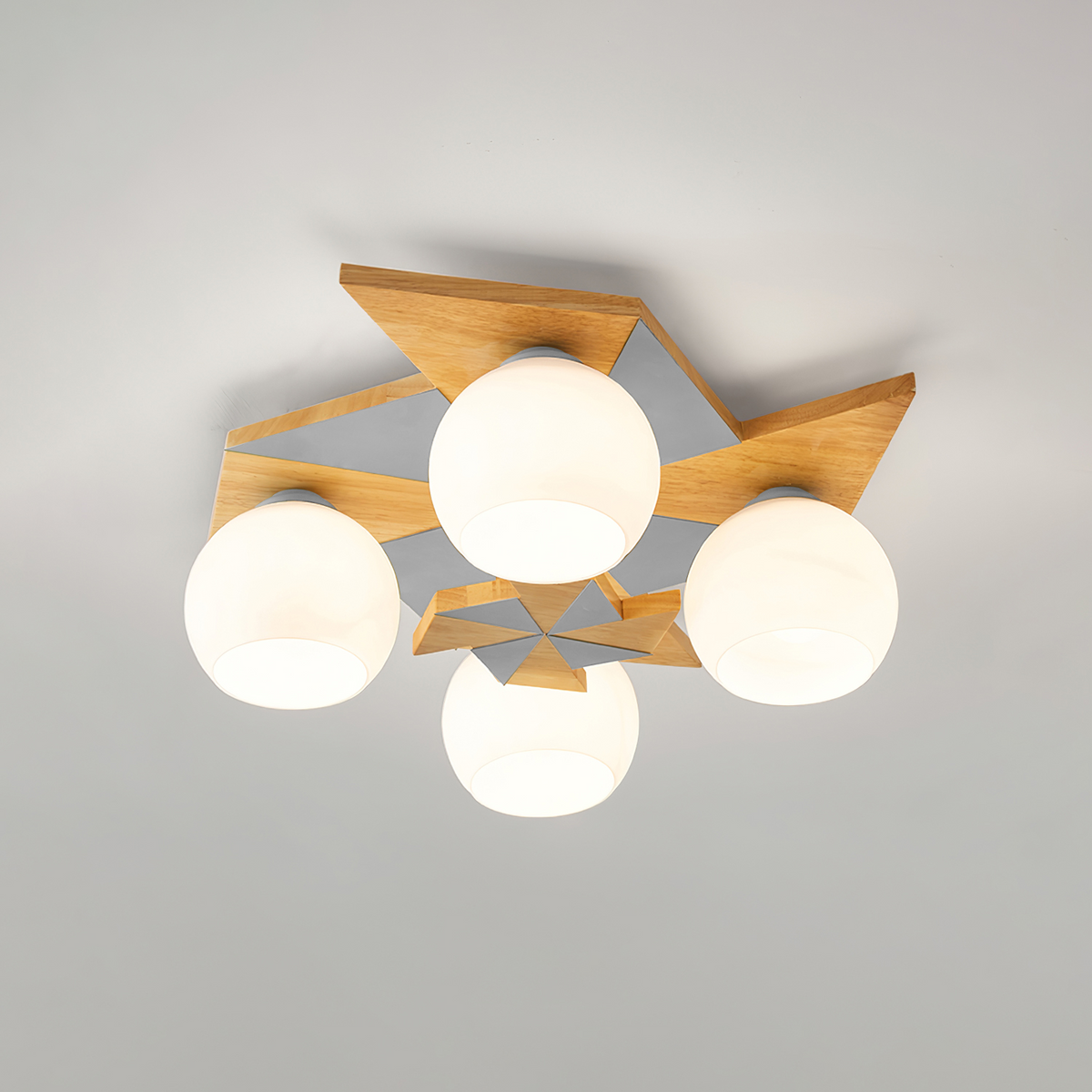 Ewooda nowoczesna lampa sufitowa ze szkła