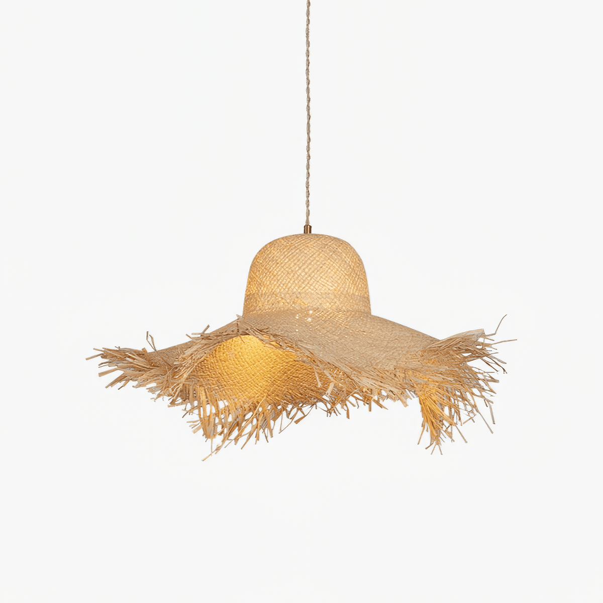 Vocan lampa wisząca w stylu vintage z płótna