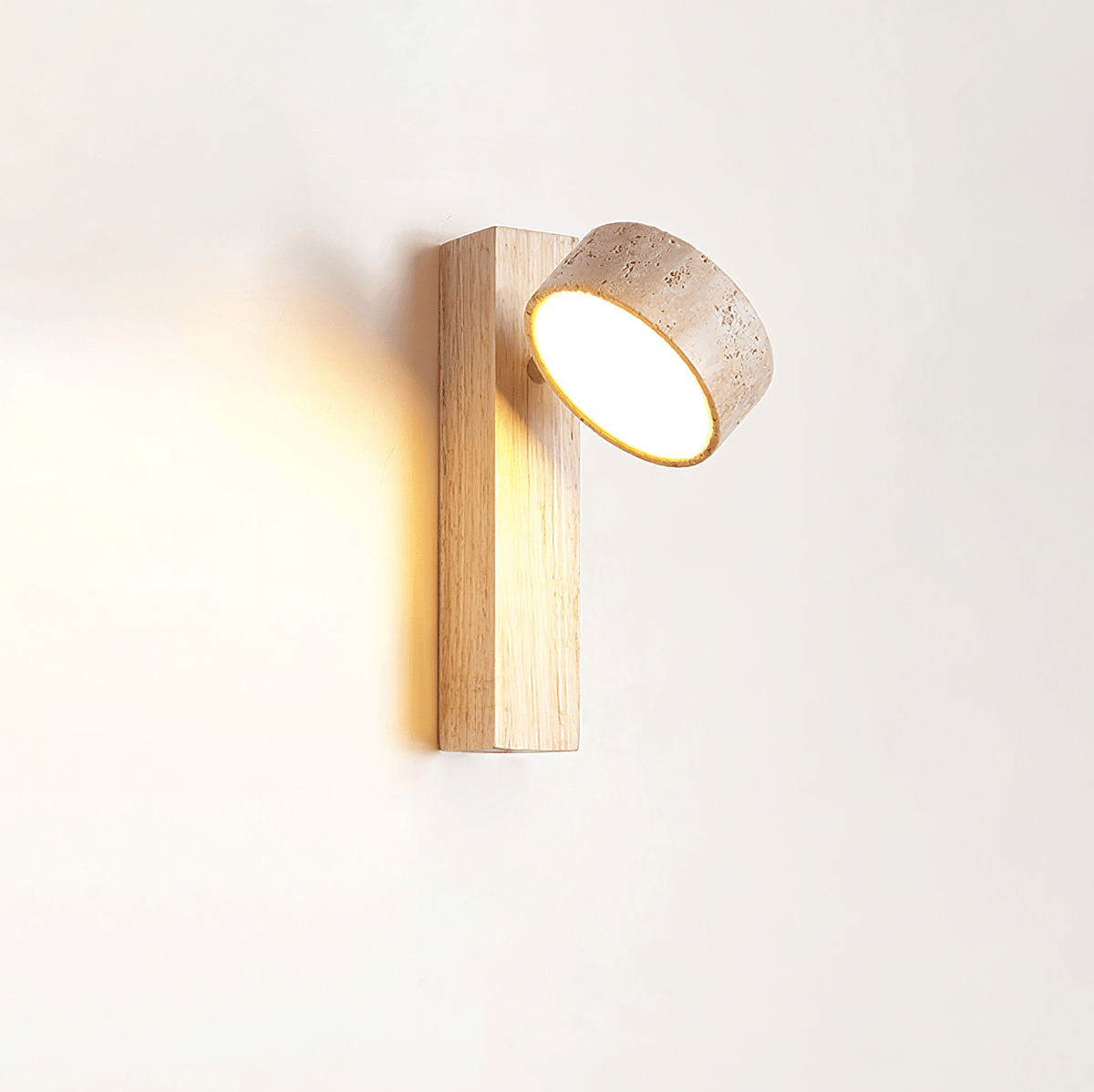 Tavalina Cylinder-Stack Travertine kinkiet