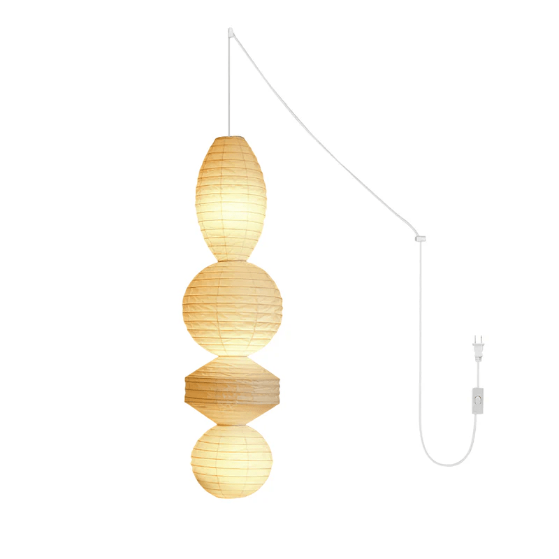 Dov minimalistyczna lampa wisząca z papieru