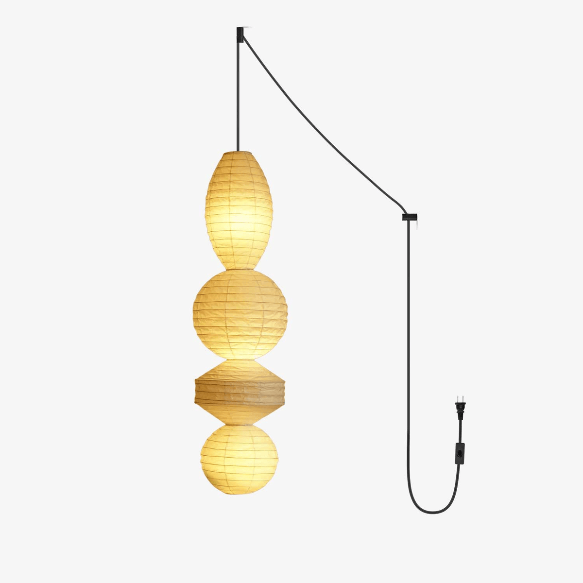 Dov minimalistyczna lampa wisząca z papieru