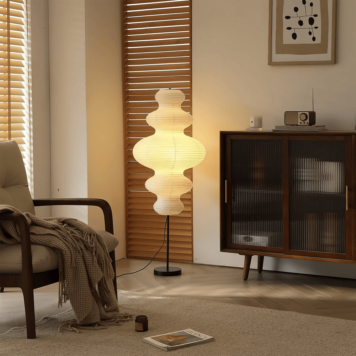 Vels Paper lampa stojąca skandynawska