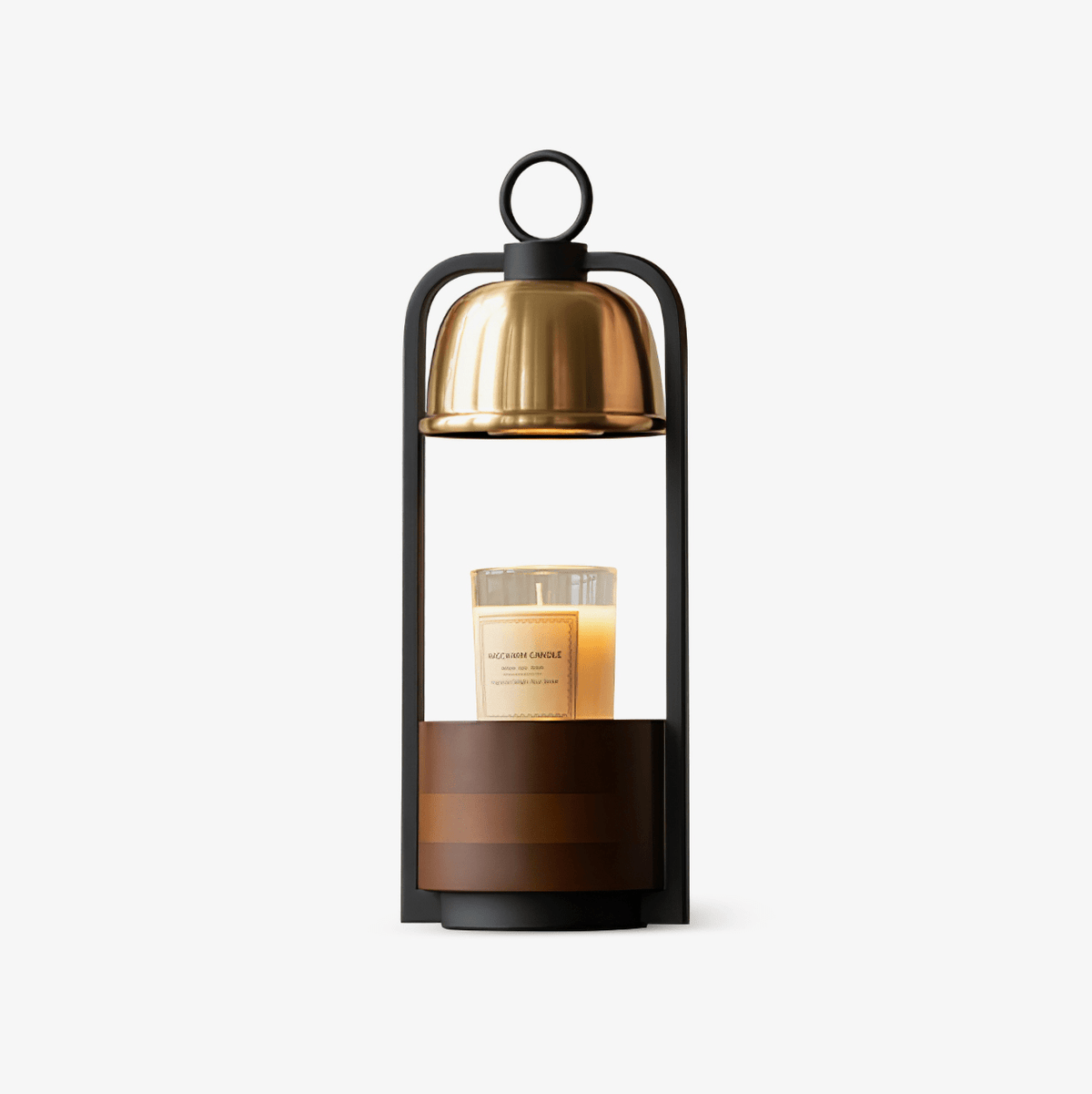 Lampa stołowa Rosa z drewna orzechowego