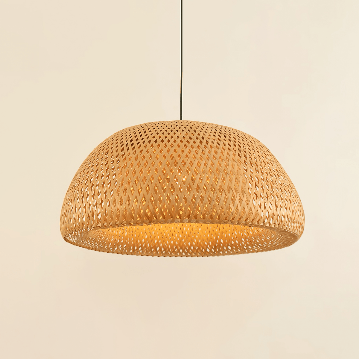 Trtvin Unikalna lampa wisząca ze słomy rattanowej