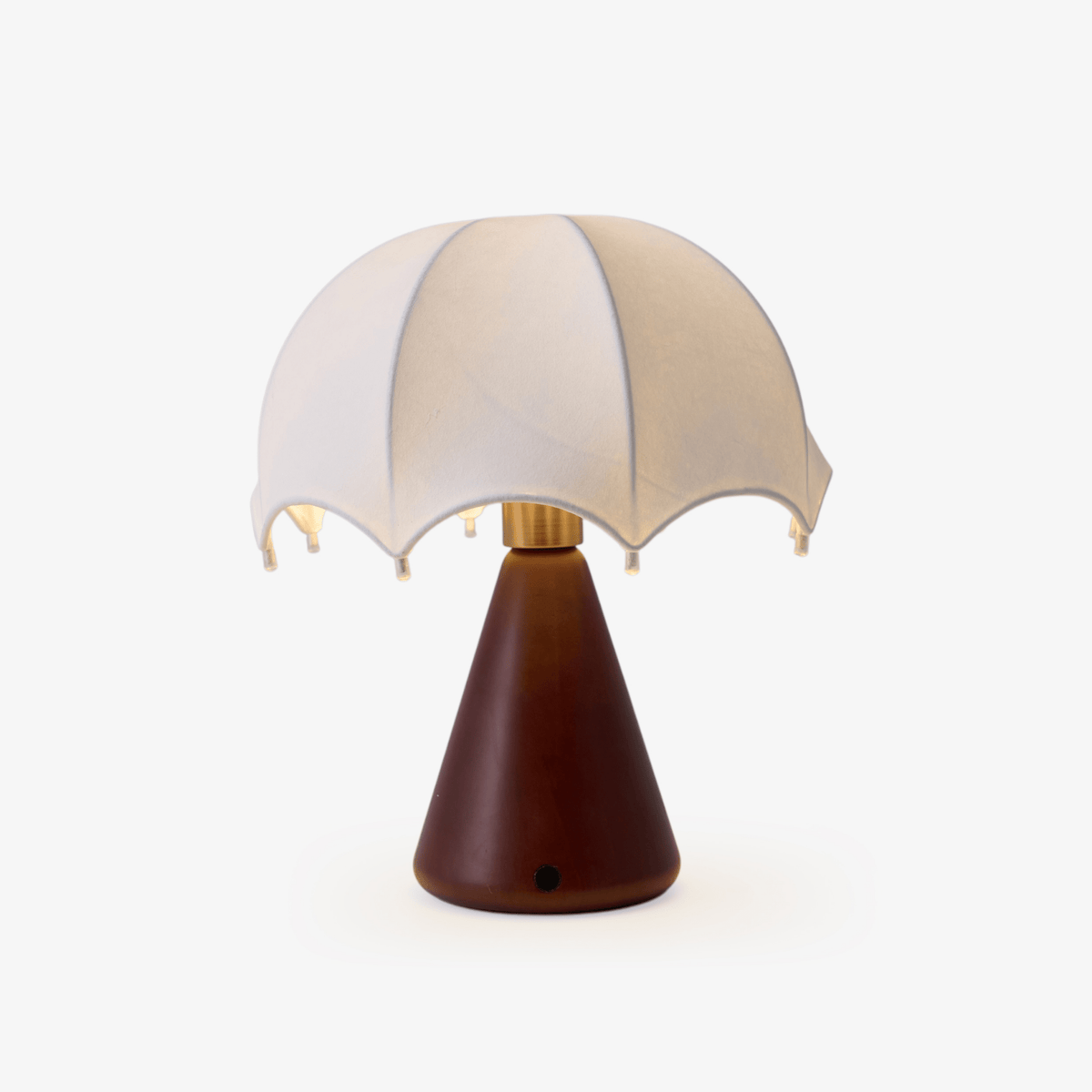 Lampa stołowa Parasol z drewna