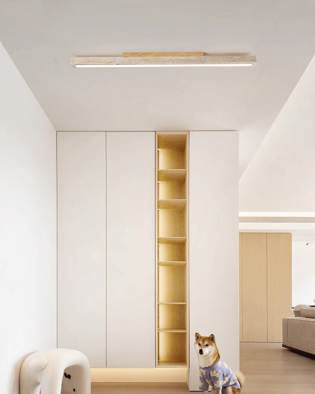 Valinian minimalistyczna lampa sufitowa liniowa z tawerninem