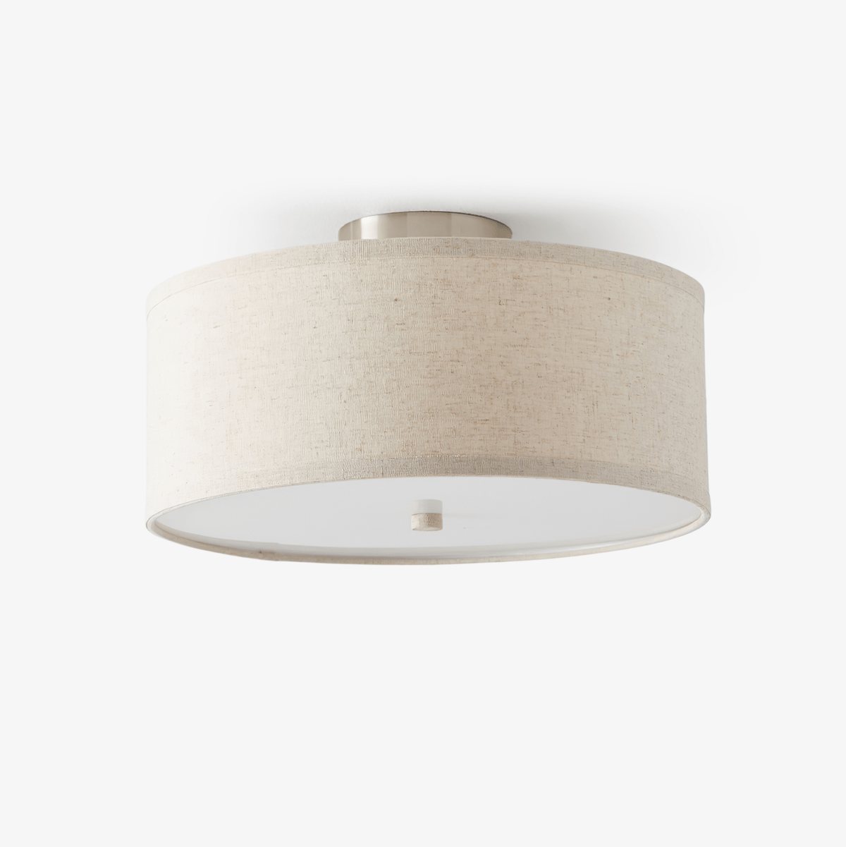 Qilvo lampa sufitowa z abażurem z płótna, minimalistyczna i elegancka