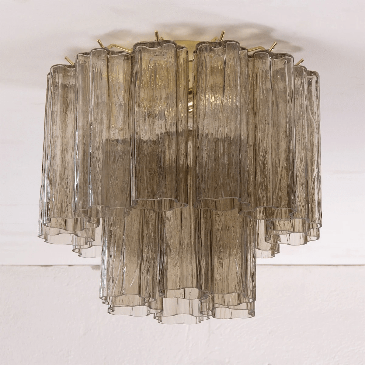 Serin lampa sufitowa w stylu Waterfall, kolor różowy