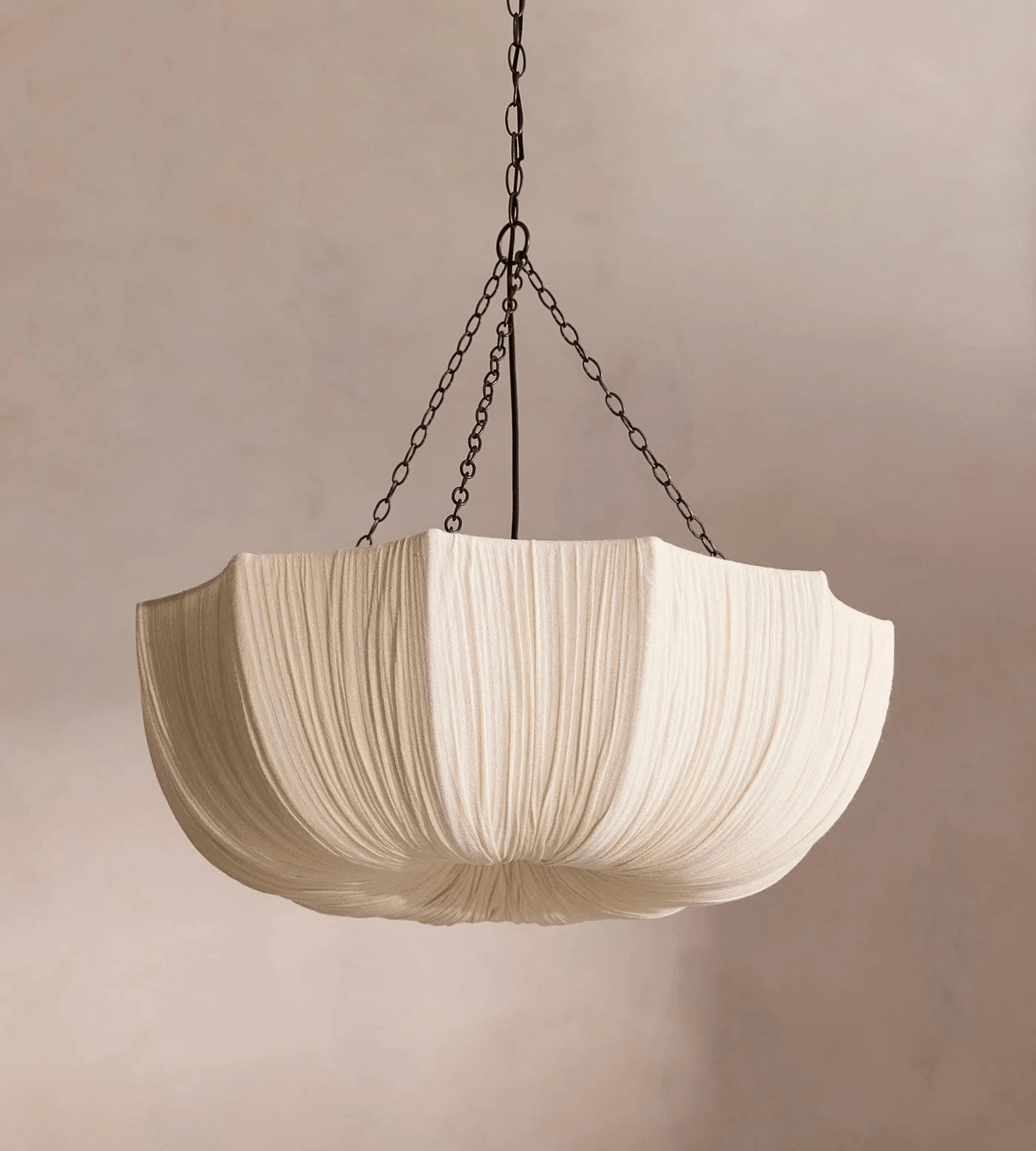 Hopty vintage lampa wisząca z płótna