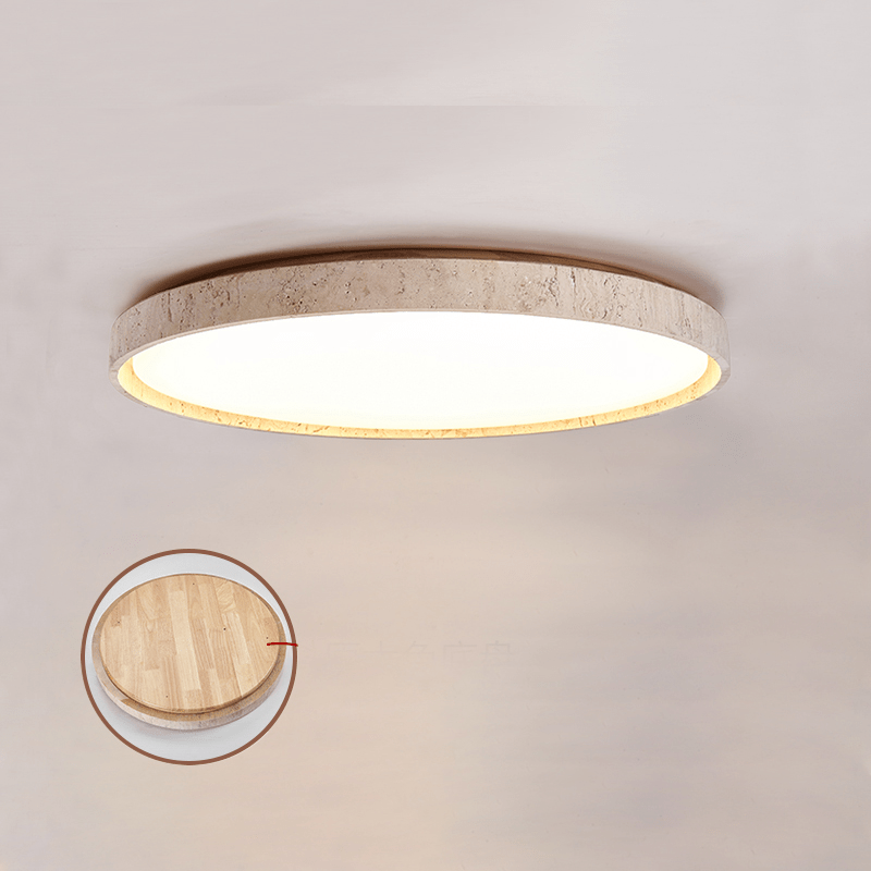 Travertine Round lampa sufitowa