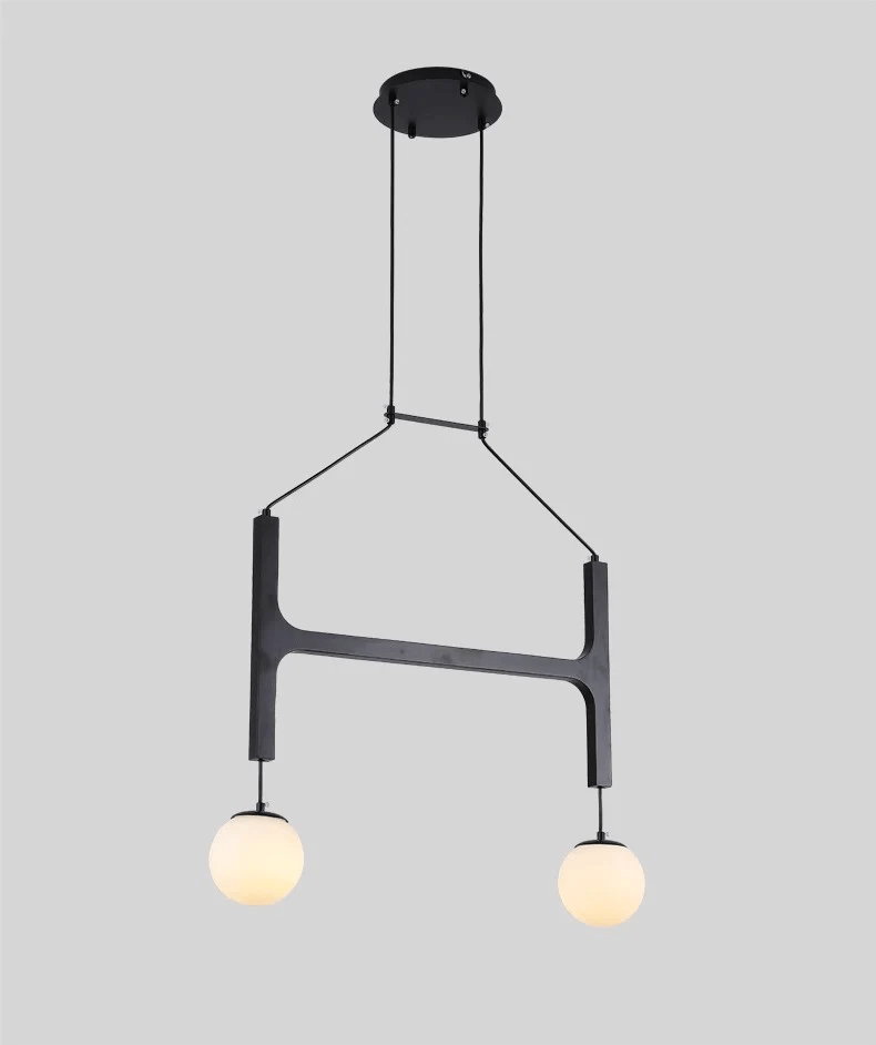 Xylocube geometryczna lampa wisząca ze szkła i drewna