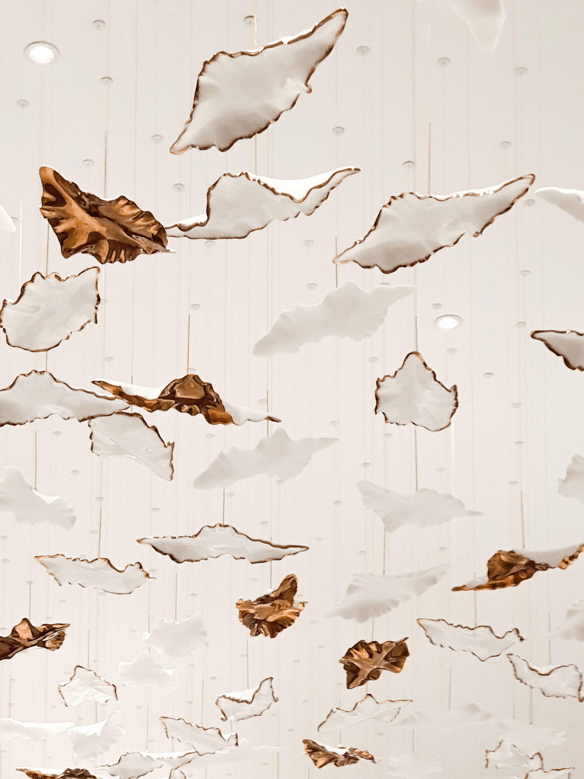 Folia Leaf Twisted Sculptural Customize żyrandol