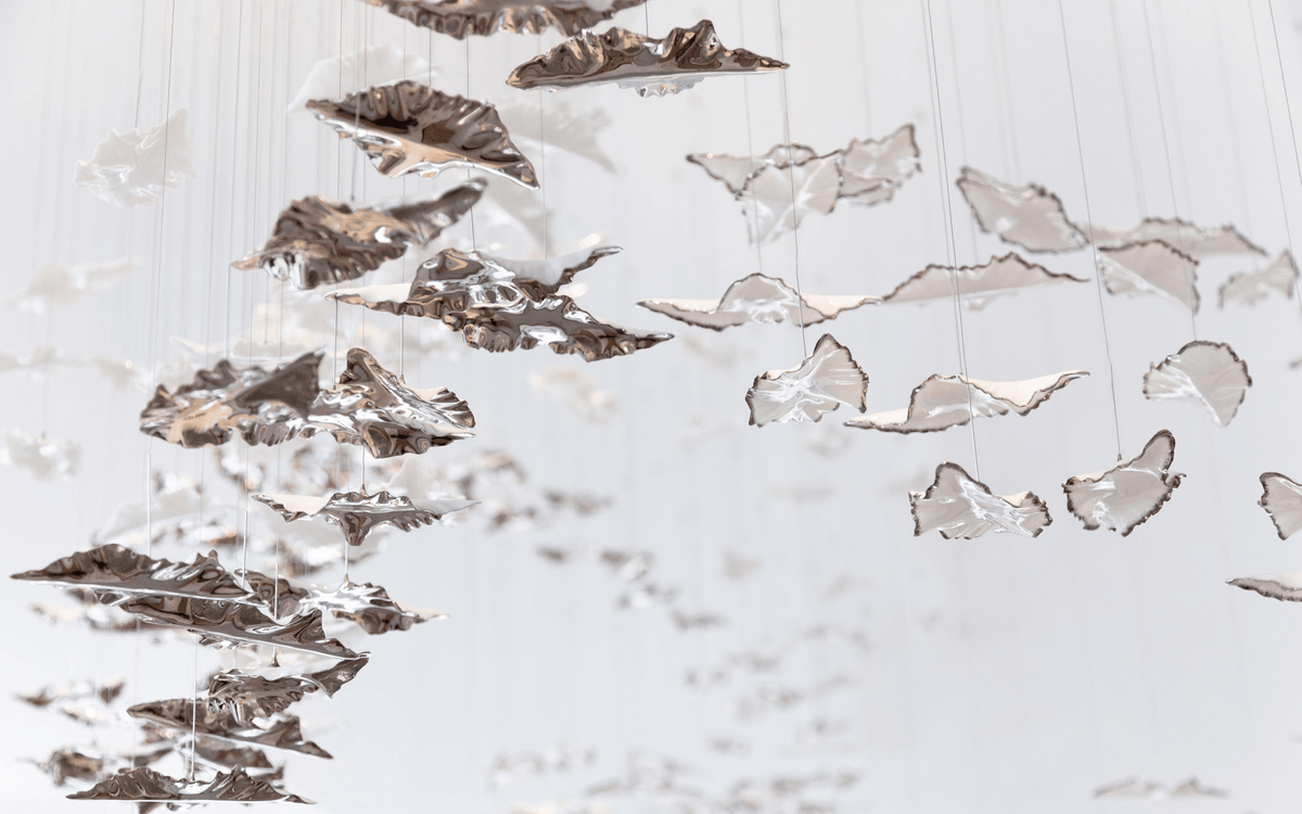 Folia Leaf Twisted Sculptural Customize żyrandol